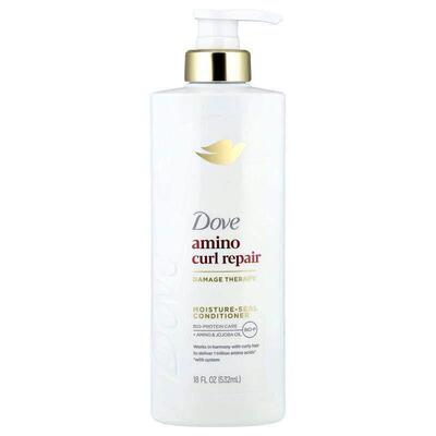 多芬,Amino Curl Repair, Moisture-Seal Conditioner, For Curly
