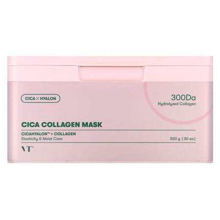 VT Cosmetics,Cica Collagen Beauty Mask, 30 Sheets, 320 g