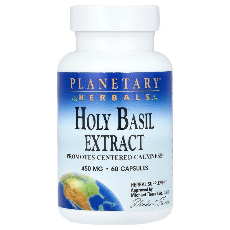 Planetary Herbals,圣羅勒提取物，450 毫克，60 粒膠囊