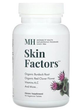 Michael's Naturopathic,Skin Factors, 90 Vegetarian Tablets