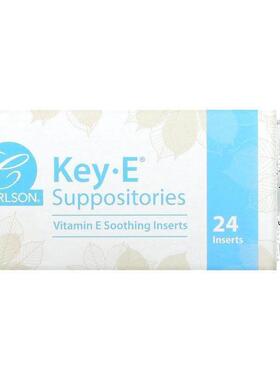 Carlson,Key • E 栓剂，24 支舒缓栓剂