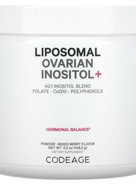 Codeage,Liposomal Ovarian Inositol+, Mixed Berry, 5.2 oz (14