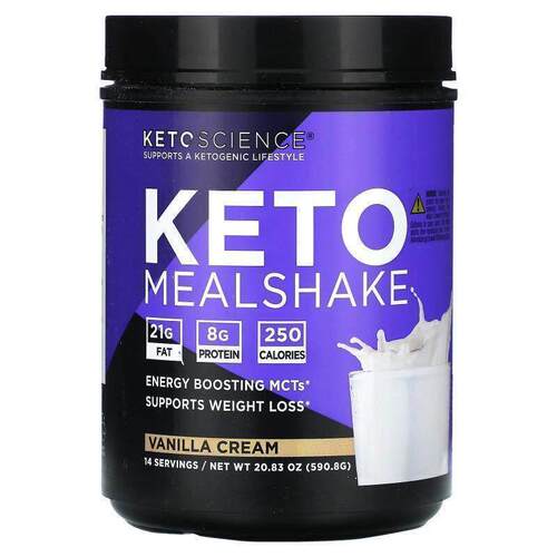 Keto Science,Keto MealShake, Vanilla Cream