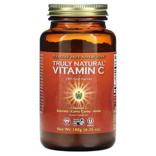 HealthForce Superfoods,Truly Natural Vitamin C, 6.35 oz (180