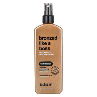 b.tan,Bronzed Like A Boss, Bronzing Spray Lotion with