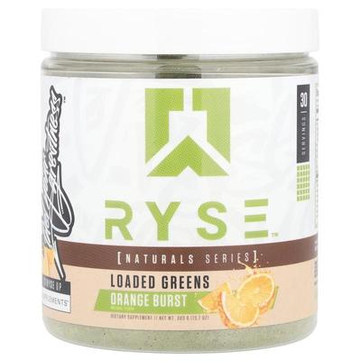Ryse Supps,Natural Series, Loaded Greens, Orange Burst, 10.7