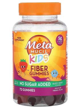 Metamucil,Kids, Fiber Gummies, Mixed Berry, 72 Gummies