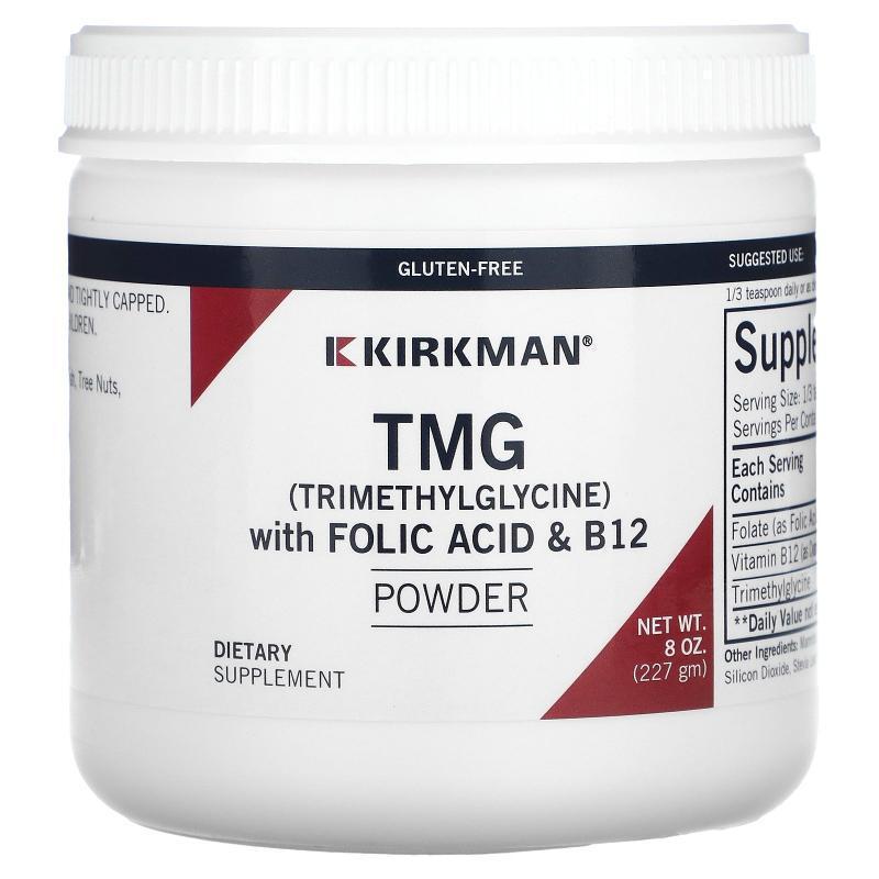 Kirkman Labs,TMG (Trimethylglycine) with Folic Acid &amp