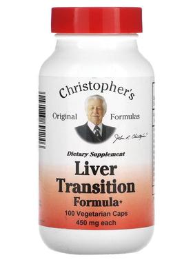 Christopher's Original Formulas,肝脏支持配方，450 毫克，100