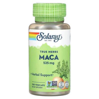 Solaray,True Herbs, Maca, 525 mg, 100 VegCaps