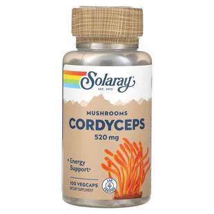 Solaray,Cordyceps Mushrooms, 520 mg, 100 VegCaps