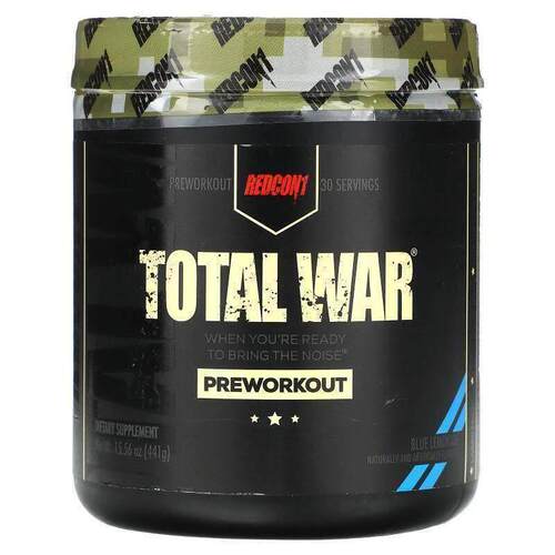 Redcon1,Total War, Pre-Workout, Blue Raspberry