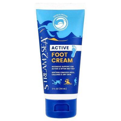 Stream2Sea,Active, Foot Cream, 3 fl oz (90 ml)