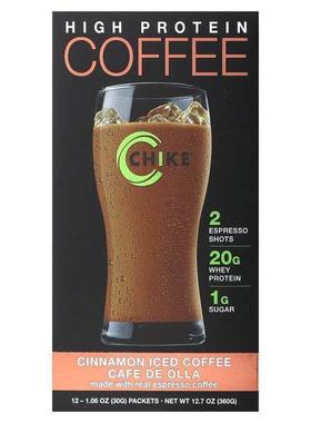Chike Nutrition,High Protein Iced Coffee, Cinnamon