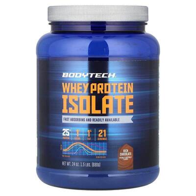 BodyTech,Whey Protein Isolate, Rich Chocolate, 1.5 lbs (680