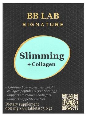 BB Lab,Signature, Slimming + Collagen, 900 mg, 84 Tablets
