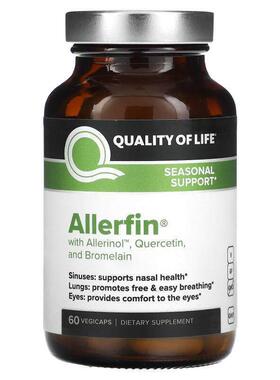 Quality of Life Labs,Allerfin，60 粒素食胶囊