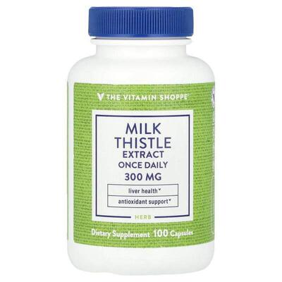 The Vitamin Shoppe,Milk Thistle Extract, Once Daily, 300 mg,