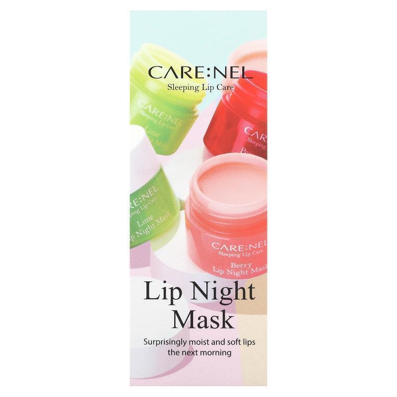 Care:Nel,Sleeping Lip Care, Lip Night Mask, Berry, 3 Pieces,