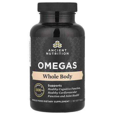 Dr. Axe / Ancient Nutrition,Ancient Omegas，全身，1000 毫克9