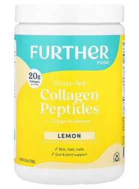 Further Food,Grass-Fed Collagen Peptides + Chaga Mushroom, L