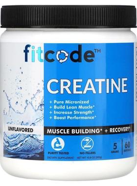 FITCODE,肌酸，原味，5 克，10.6 盎司（300 克）