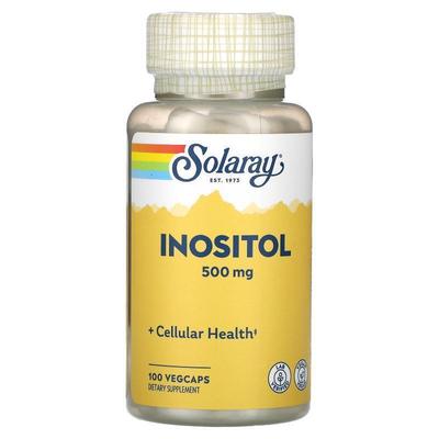 Solaray,Inostitol, 500 mg, 100 VegCaps