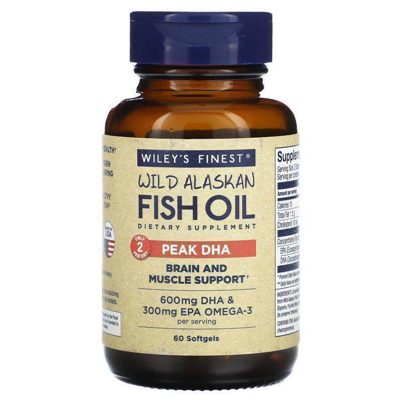 Wiley's Finest 阿拉斯加鱼油 Peak DHA
