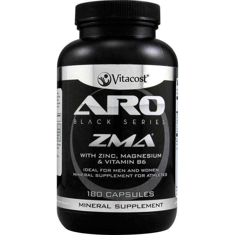 Vitacost ARO黑系列ZMA镁锌维生素B多营养成分混合物