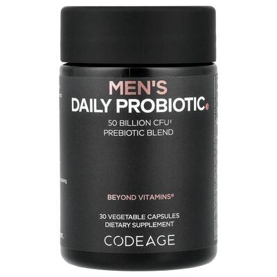 Codeage,Men's Daily Probiotic, 30 Vegetable Capsules