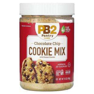 PB2 Foods,Chocolate Chip Cookie Mix with Peanut Powder, 16 o