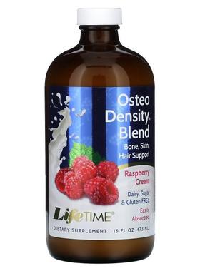 LifeTime Vitamins,骨质密度混合物，天然覆盆子奶油味，16液体盎