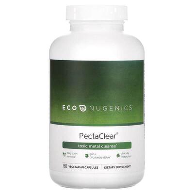 Econugenics,PectaClear，有毒金属去除，180 粒素食胶囊