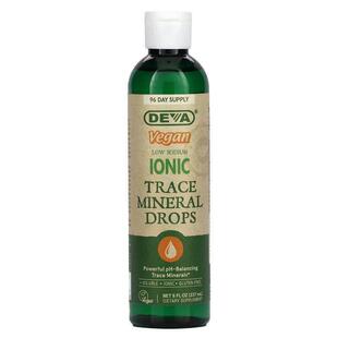 Deva,Vegan Low Sodium Ionic Trace Mineral Drops , 8 fl oz (2