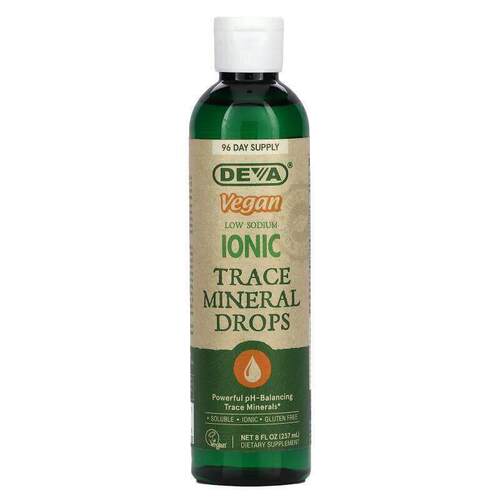 Deva,Vegan Low Sodium Ionic Trace Mineral Drops , 8 fl oz (2