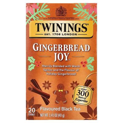 川宁,调味红茶，Gingerbread Joy®，20 茶包，1.41 盎司（40 克）