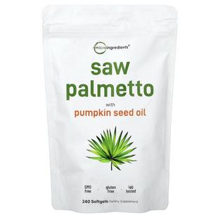 Micro Ingredients,Saw Palmetto With Pumpkin Seed Oil, 240 So