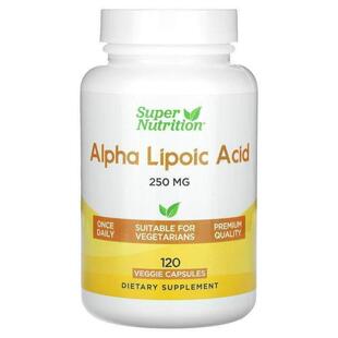 Super Nutrition,Alpha Lipoic Acid, 250 mg, 120 Veggie Capsul