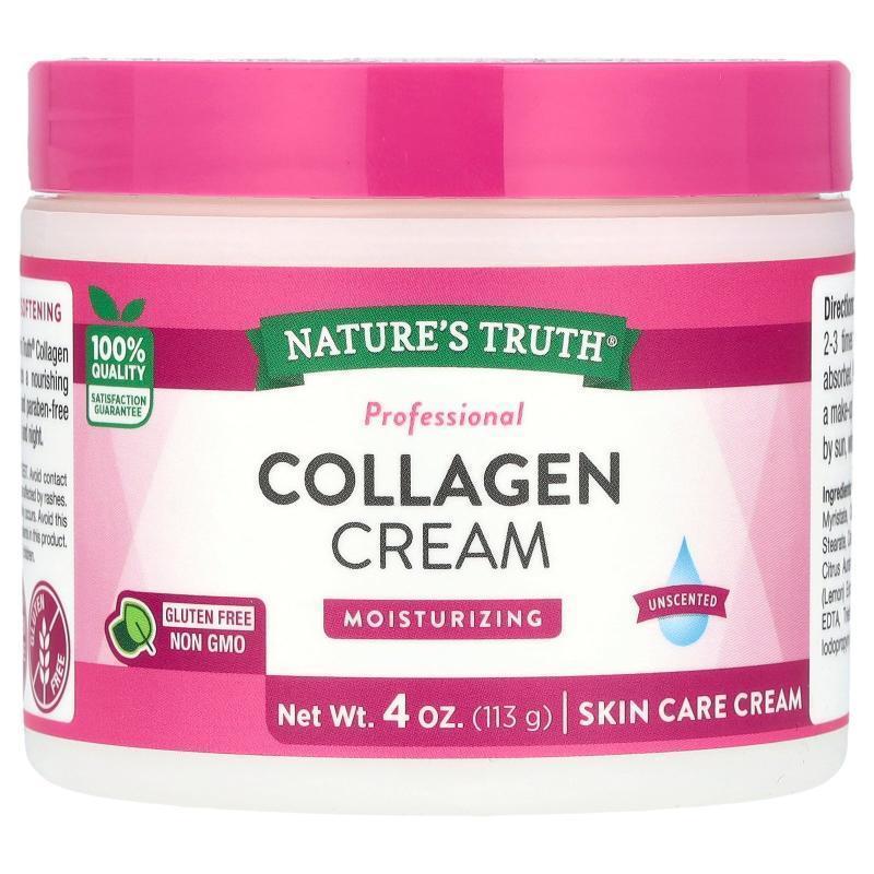 Nature's Truth,Professional Collagen Cream, Unscented, 4 oz