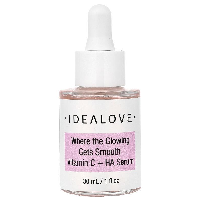 Idealove,Where the Glowing Gets Smooth, Vitamin C+HA Serum,