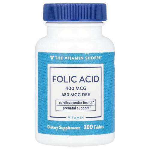 The Vitamin Shoppe,Folic Acid, 680 mcg DFE, 300 Tablets