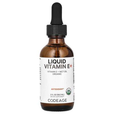 Codeage,Liquid Vitamin E+, Unflavored, 2 fl oz (59.2 ml)