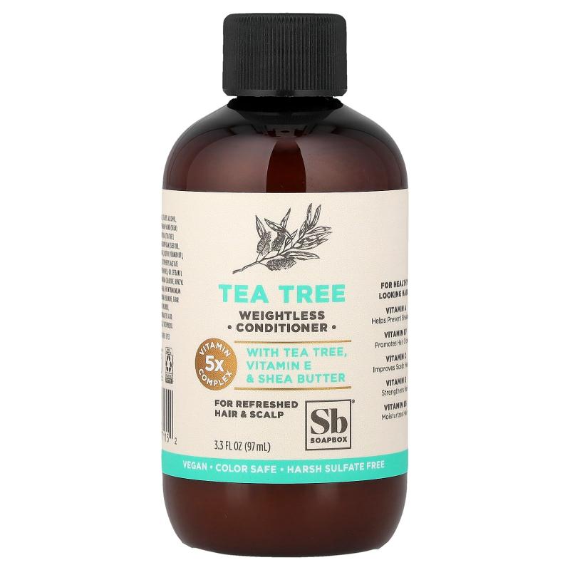 Soapbox,Tea Tree Weightless Conditioner, 3.3 fl oz (97 ml)