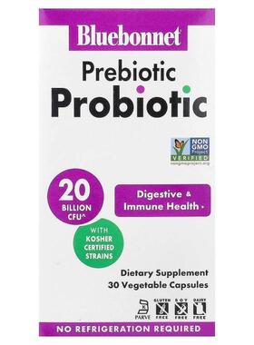 Bluebonnet Nutrition,Prebiotic Probiotic, 30 Capsules