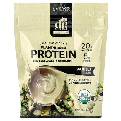 Dr. Murray's,Organic Plant-Based Protein, Vanilla, 16 oz (45