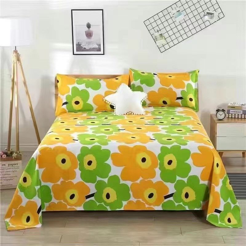 纯棉床单单件100全棉学生宿舍单人1.2被单N枕套三件套家用大床斜,床上用品,床单,淘宝优惠券,粉丝福利购,淘宝优惠卷