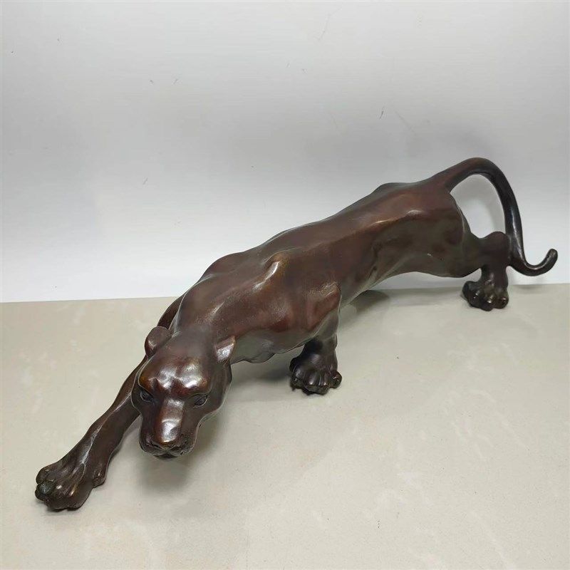 纯铜金钱c豹子摆件一夜暴富铜豹子家居办公室装饰工艺品汽车摆件,家居饰品,桌面摆件,淘宝优惠券,粉丝福利购,淘宝优惠卷