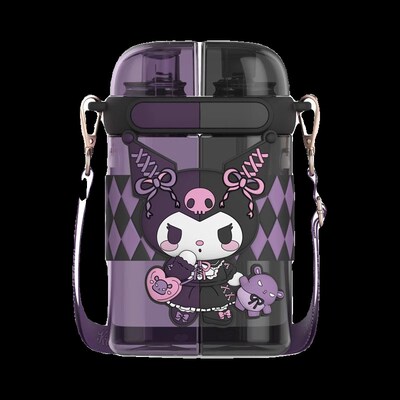 儿童水杯夏天上学专用幼儿园家用男童女童L女孩男孩分仓双饮吸管