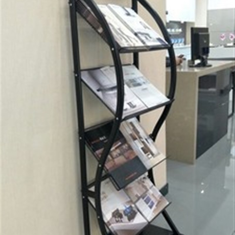 银行资料架房地产宣传架售楼处落地展示架宣O传单杂志架户型图展
