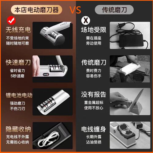 德国电动磨刀器全自动充电磨刀机家用F磨刀神器多功能专业砂轮磨